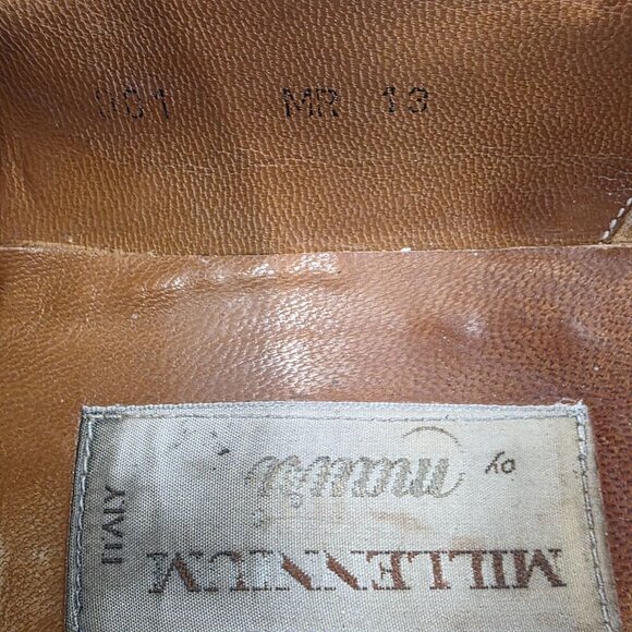 Vintage Mauri Millennium Men Size 13 Black Leather Dress Shoes Italy Bit Loafers - Picture 8 of 11